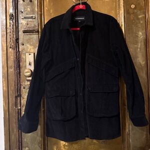 C.P. Company Black Corduroy Shirt Jacket